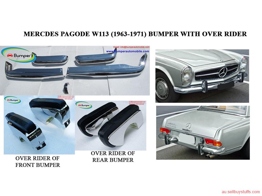 Australia Classifieds Mercedes Pagode W113 bumpers with over rider(1963 -1971) 